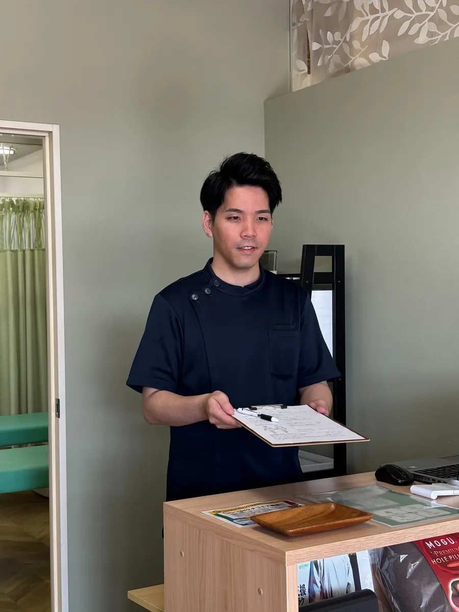 院内でお迎えする当院スタッフ